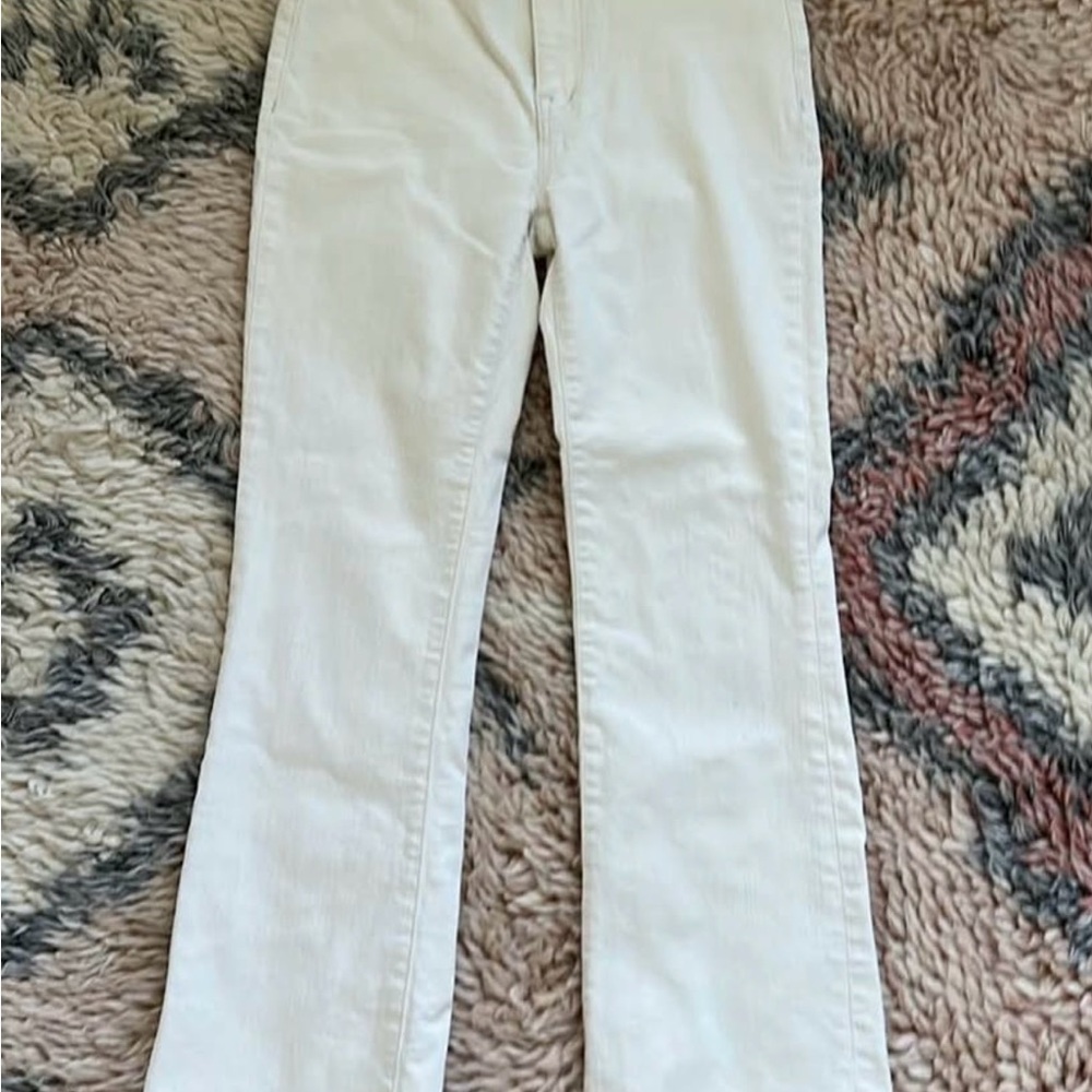 Madewell kick out crop jeans, like new!